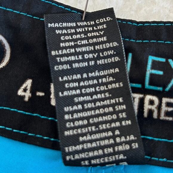 OP Ocean Pacific OPFlex Board Shorts Men's 4 Way Stretch Swim Trunk Blue Size 32 - Picture 9 of 9